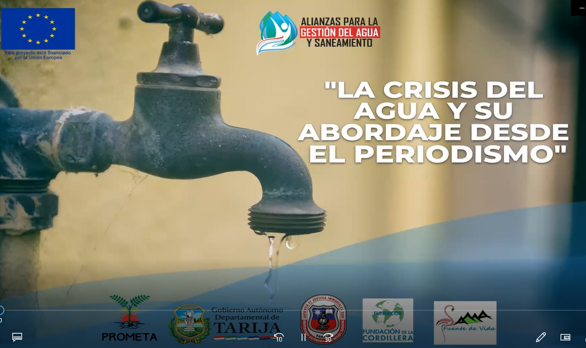 Webinar “La crisis del agua y su abordaje desde el periodismo” deja importantes lecciones